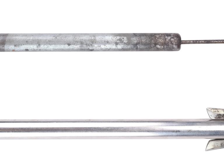 Die Harpunenkanone, mit der Quint und Matt Hooper in „Der weiße Hai“ auf den Hai zielen