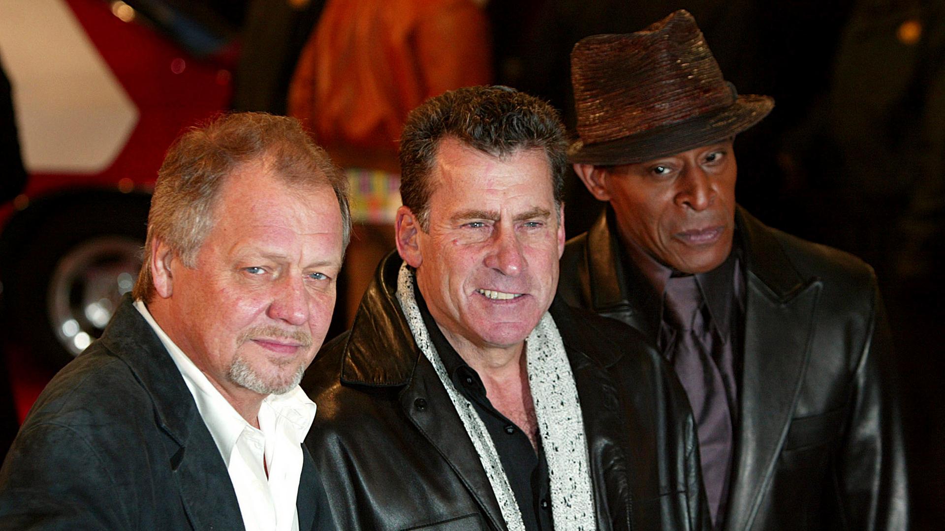 David Soul (links), und seine Schauspielerkollegen aus der Serie "Starsky & Hutch", Paul Michael Glaser und Antonio Fargas