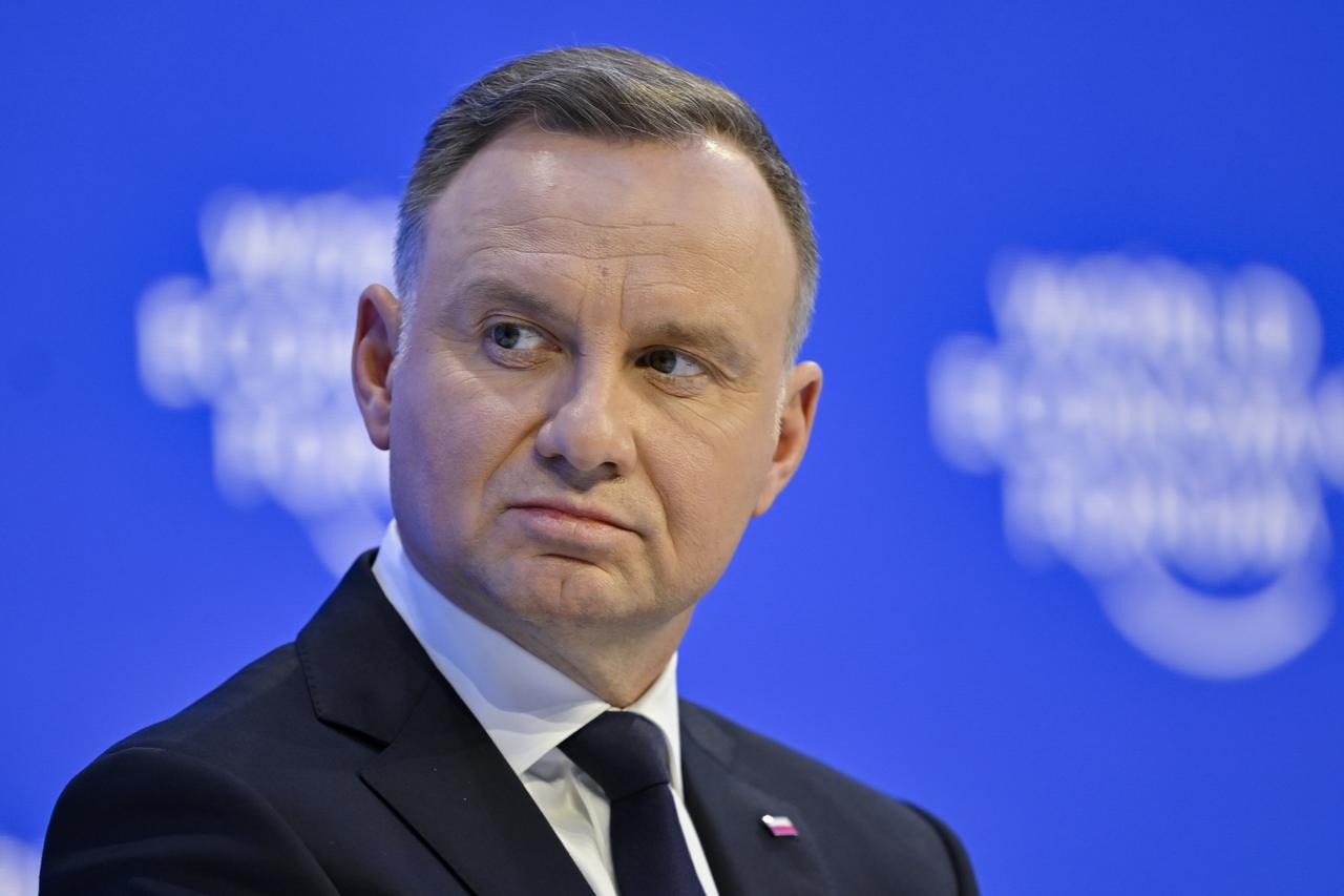 Davos: Andrzej Duda, Präsident von Polen, spricht bei einer Podiumsdiskussion während des 53.  Weltwirtschaftsforums (WEF). 