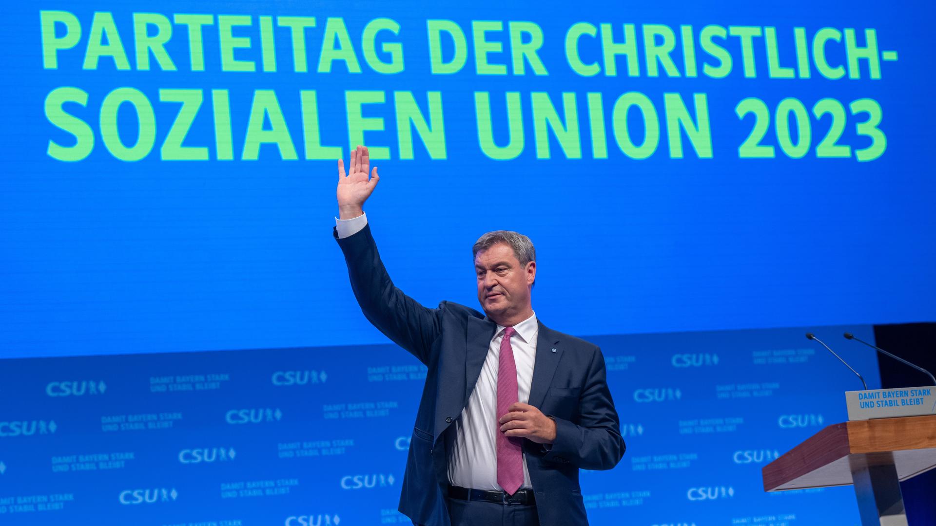 München - CSU-Chef Söder mit Rekordergebnis im Amt bestätigt