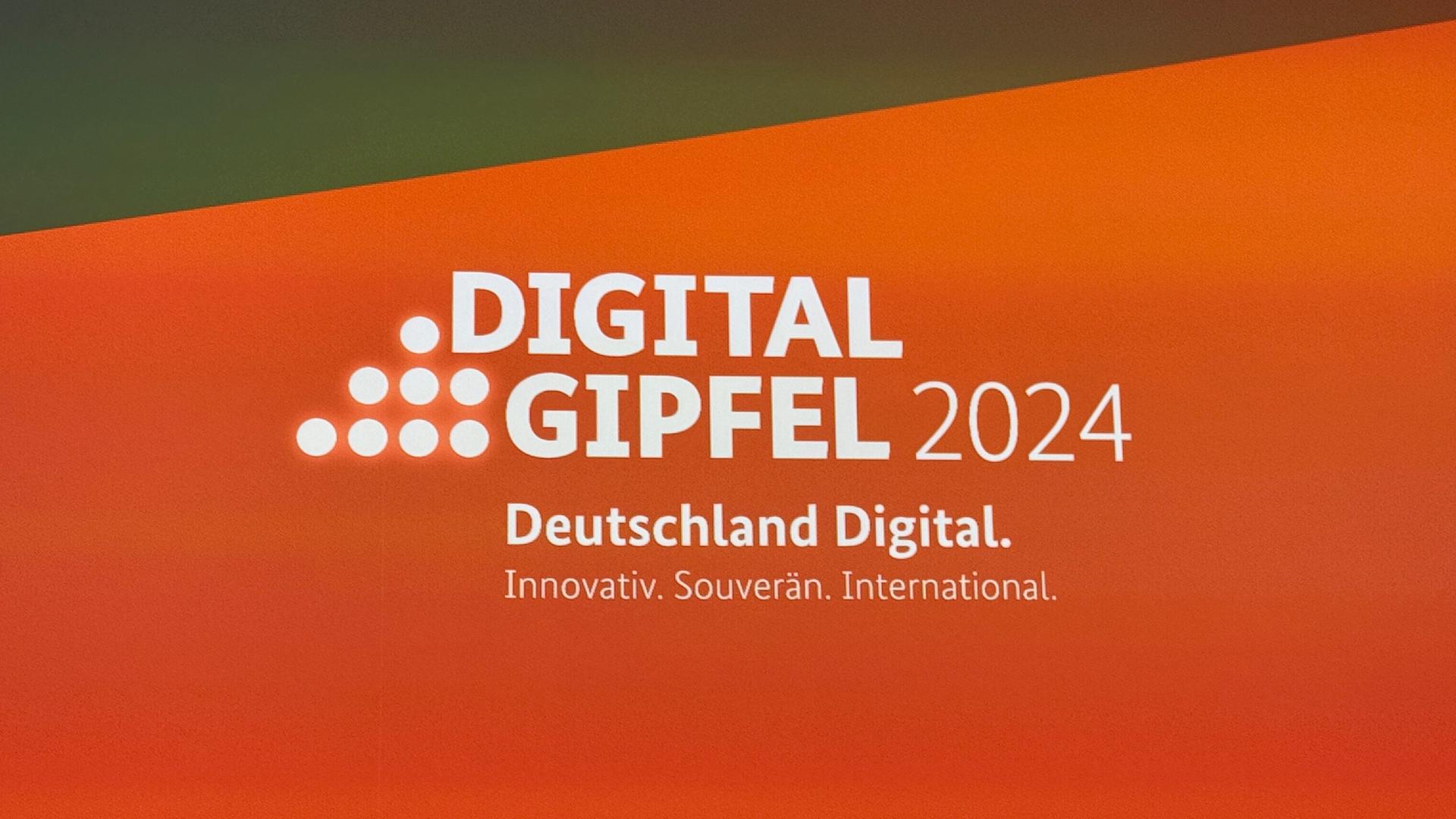 Das Logo des Digital-Gipfel zu "Deutschland Digital. Innovativ. Souverän. International"