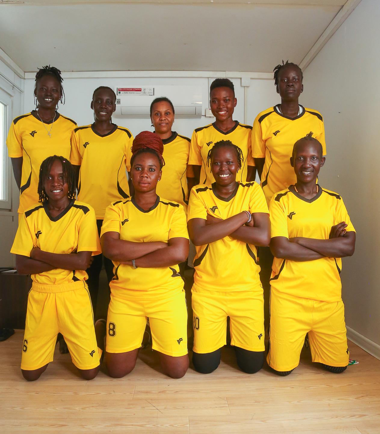 Fußballerinnen aus Südsudan