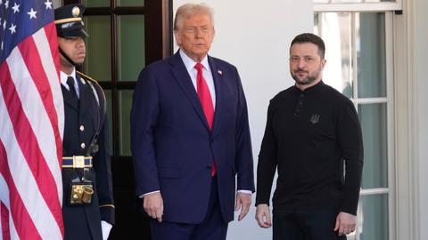 Donald Trump empfängt Wolodymyr Selenskyj im Weißen Haus.