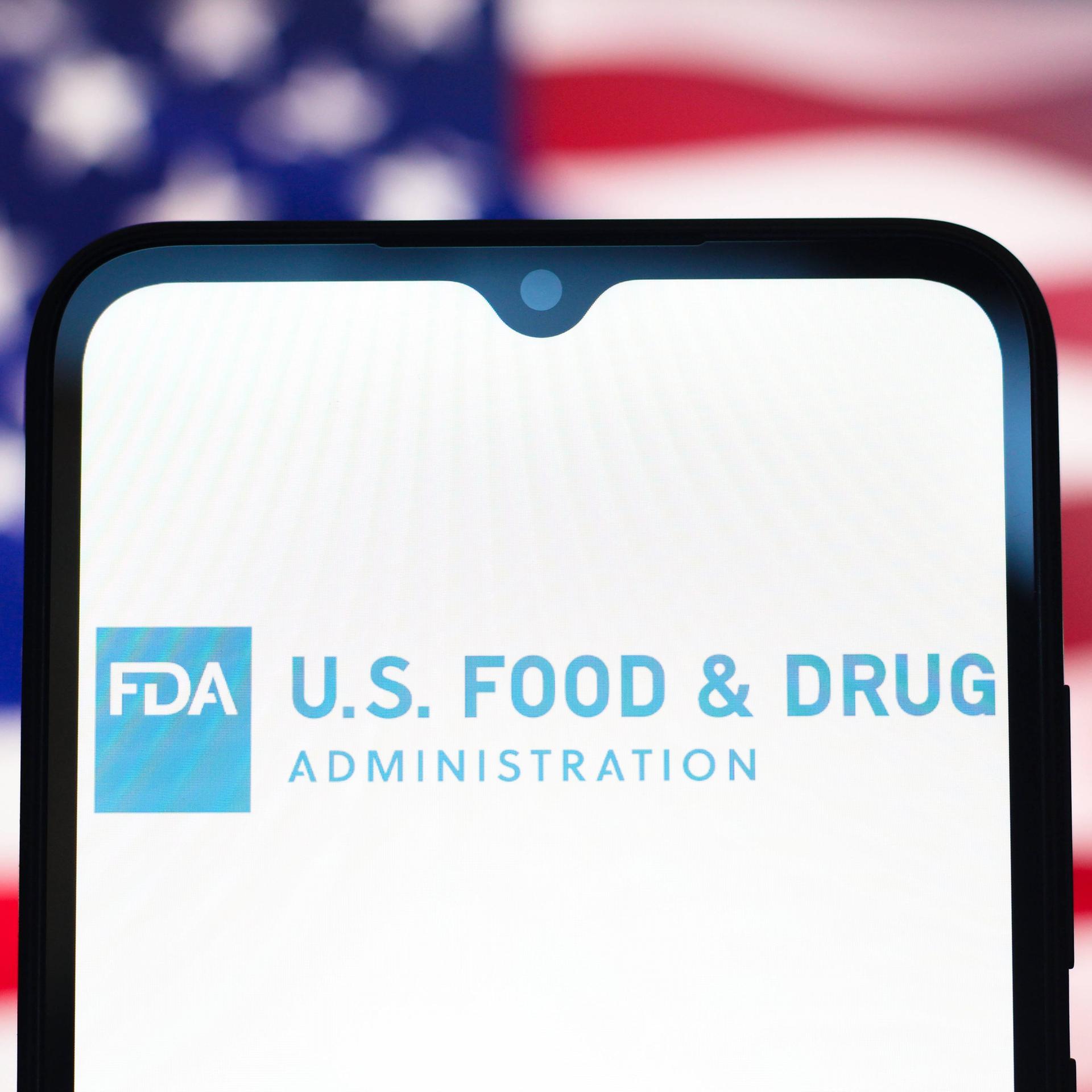 Zu sehen ist das Logo der US-Behörde FDA