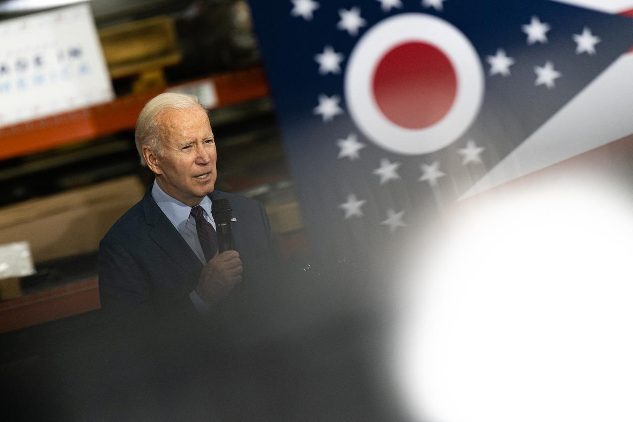 US-Präsident Joe Biden spricht am 6. Mai bei einer Veranstaltung in Cincinnati, Ohio. 