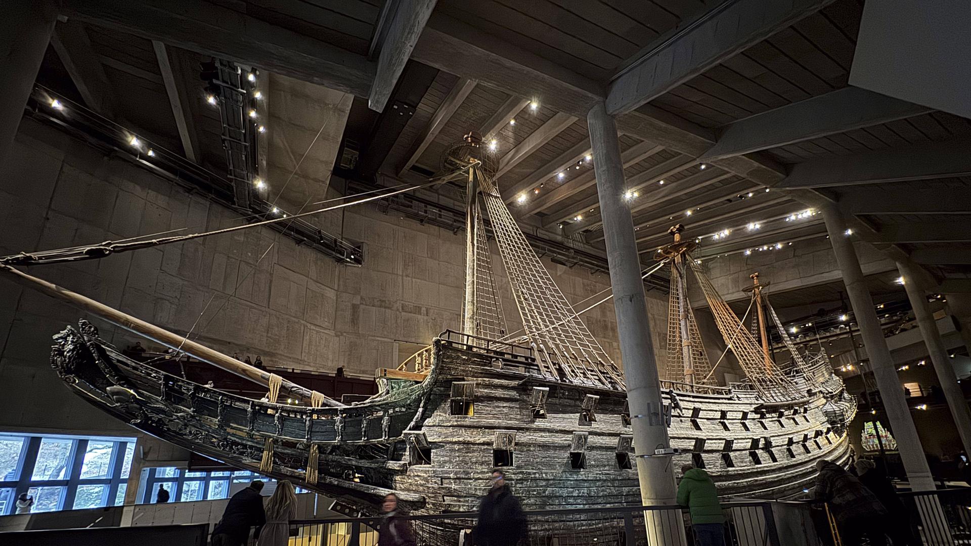 Das hölzerne Kriegsschiff "Vasa", gebaut im 17. Jahrhundert, hat seit seiner Bergung in den 60er Jahren Millionen Besucher nach Stockholm gelockt.