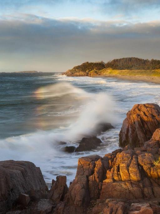 Was passiert, wenn der Meeresspiegel steigt? Zu sehen: Eine Sandbanks Provincial Park, Newfoundland 