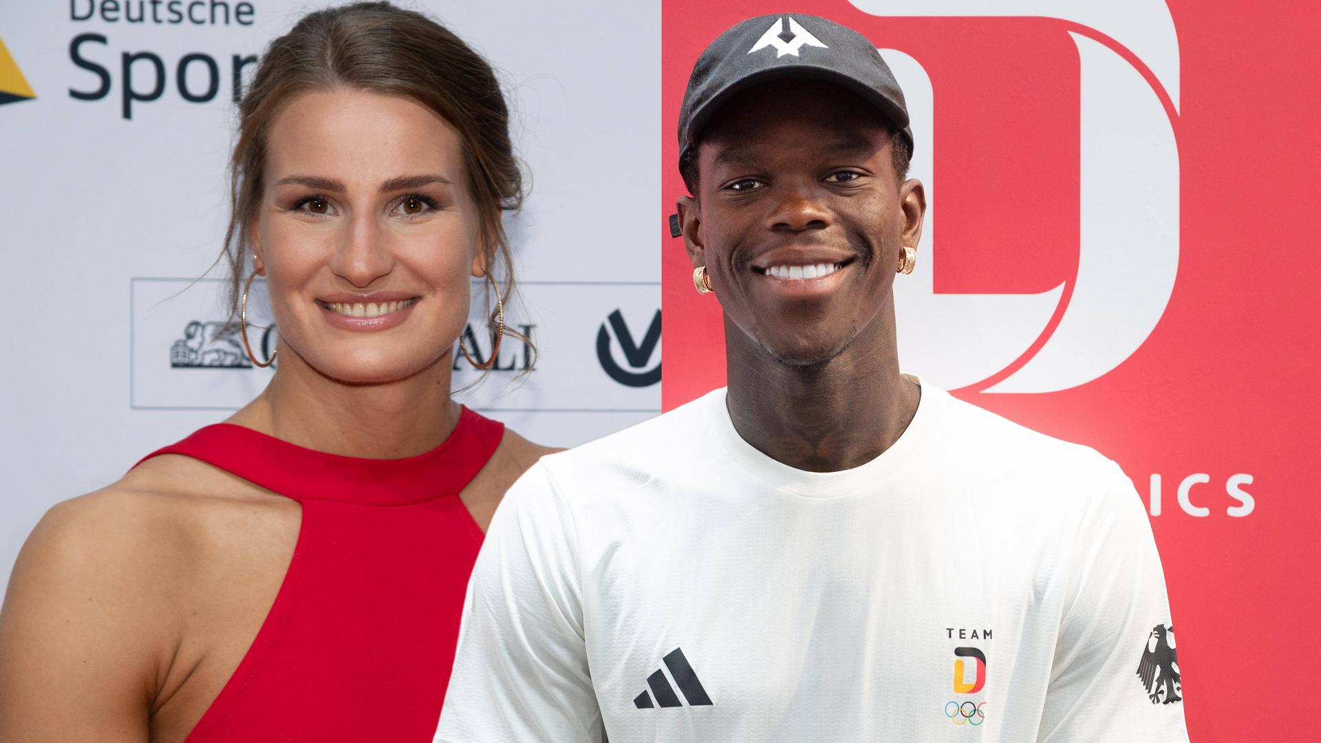 Dennis Schröder et Anna-Maria Wagner portent le drapeau allemand ...