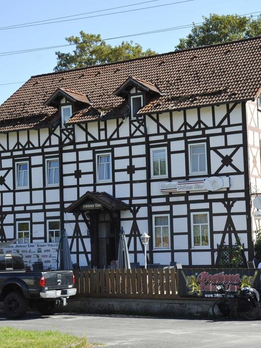 Der Neonazi-Treffpunkt Goldener Löwe in Kloster Veßra.