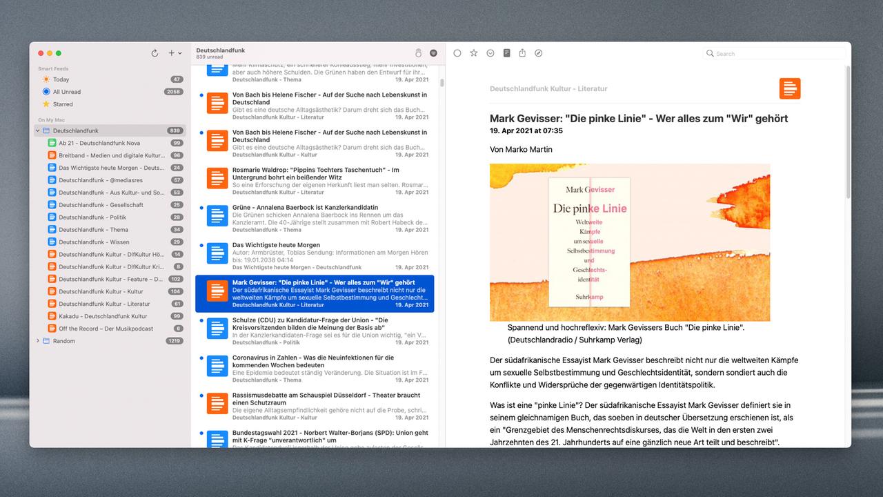Bleiben Sie auf dem Laufenden - Unser Angebot für RSS-Reader
