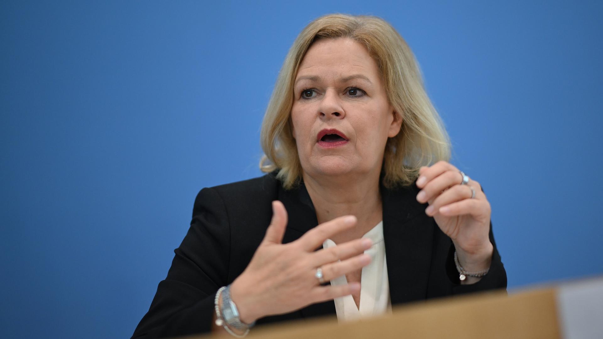 Nancy Faeser (SPD), Bundesinnenministerin