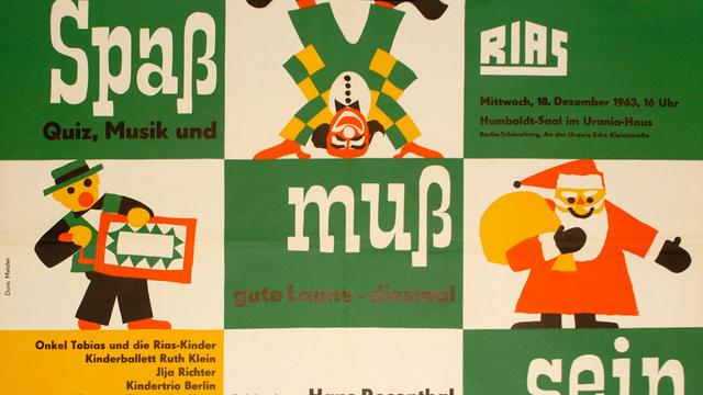 1963, RIAS-Plakat: "Spaß muss sein"