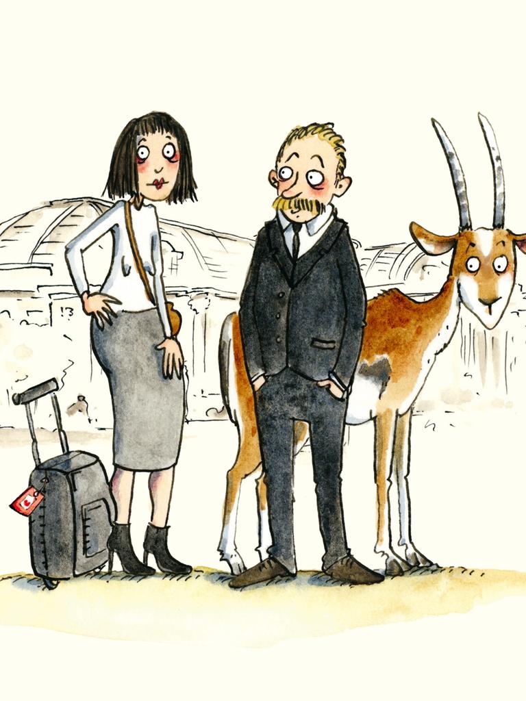 Zeichnung aus dem Comic "Mein Freund Rilke" von Melanie Garanin