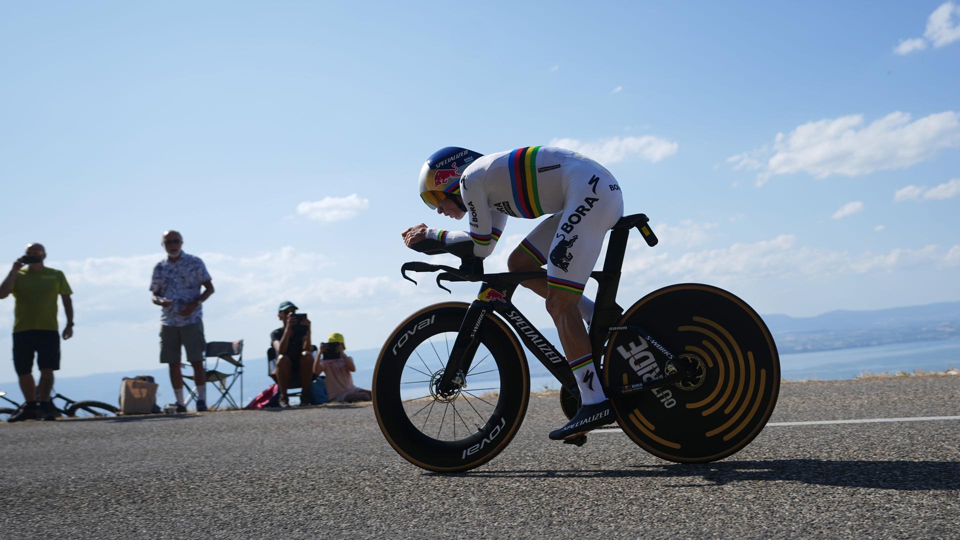 Remco Evenepoel während der 16. Etappe der Tour de France 2026. Remco Evenepoel während der 16. Etappe der Tour de France 2026.