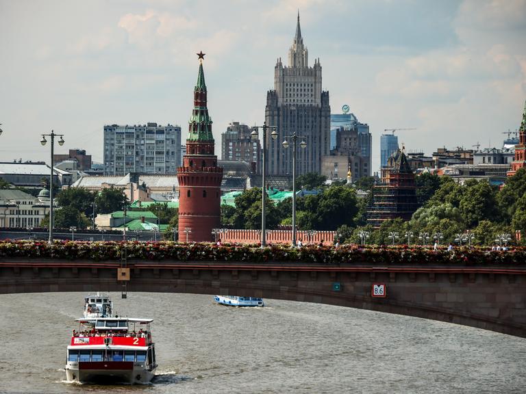 Ein Blick auf den Kreml in Moskau. DIESES FOTO WIRD VON DER RUSSISCHEN STAATSAGENTUR TASS ZUR VERFÜGUNG GESTELLT. 