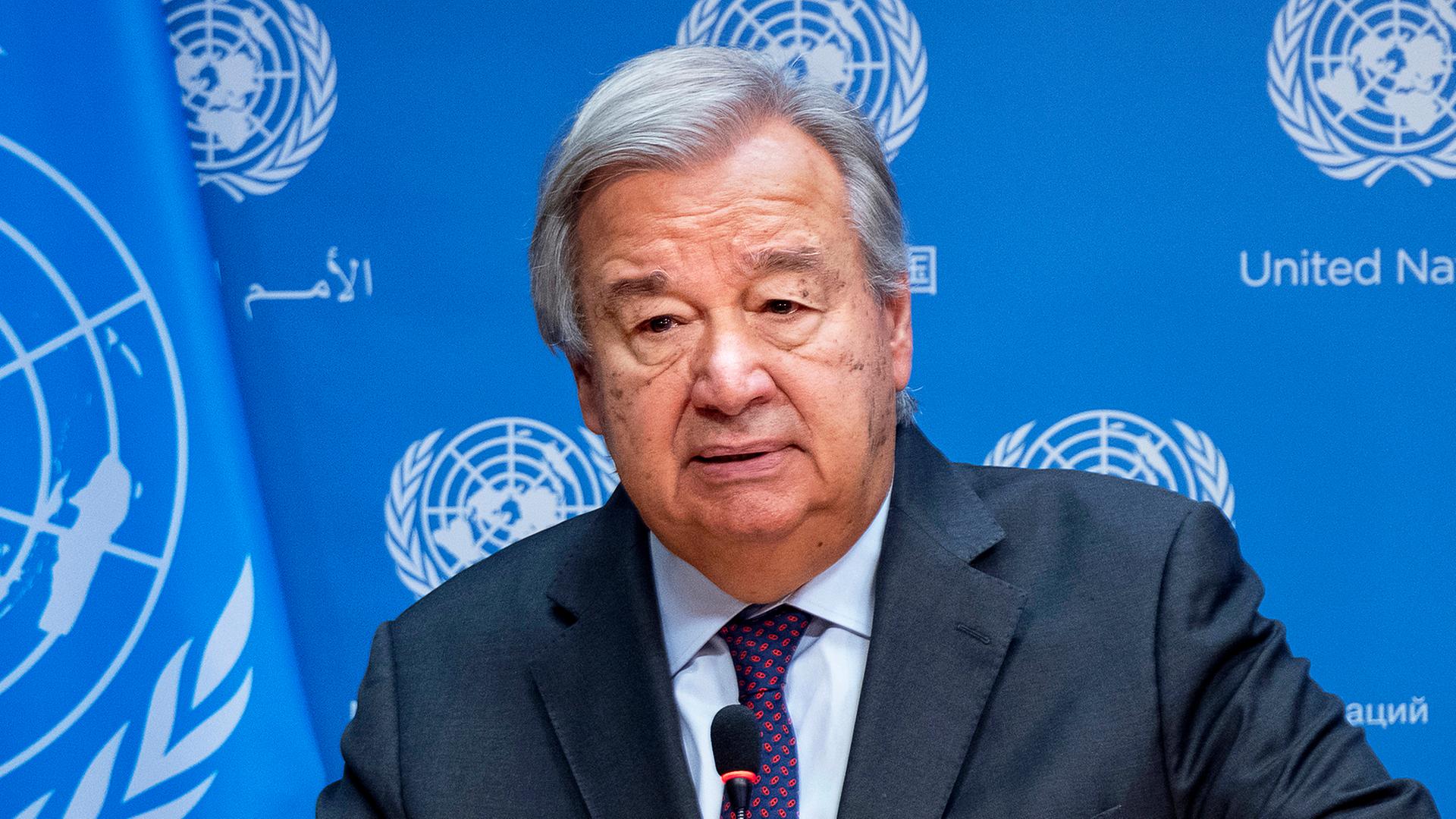 Nahost-Krieg - Guterres spricht von "humanitärer Katastrophe epischen Ausmaßes"