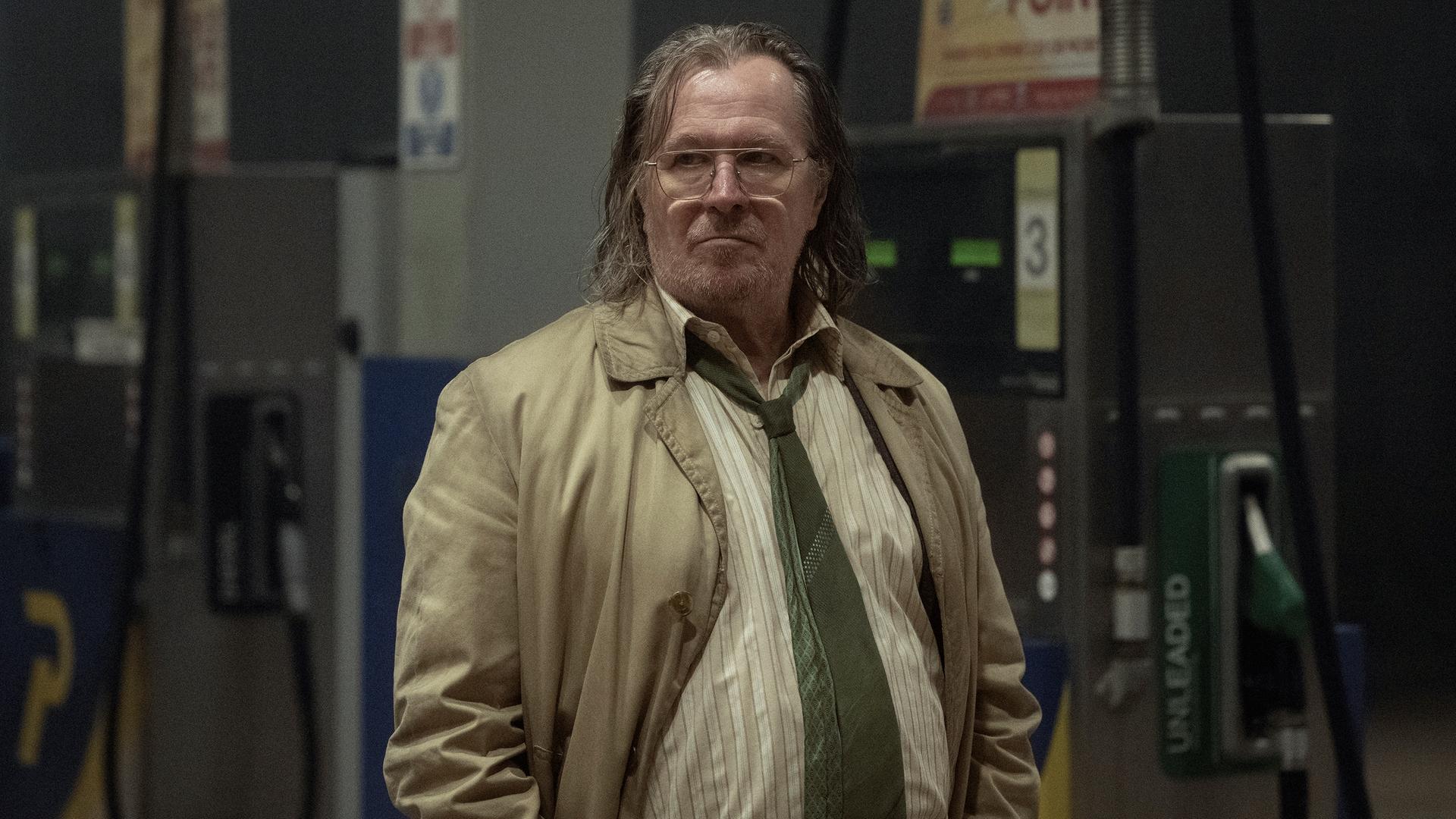 Der britische Schauspieler Gary Oldman in seiner Rolle als Jackson Lamb in der Serie "Slow Horses". Der britische Schauspieler Gary Oldman in seiner Rolle als Jackson Lamb in der Serie "Slow Horses".