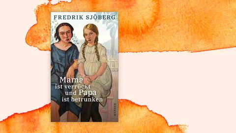 Buchcover zu Fredrik Sjöberg auf orangefarbenem Aquarellhintergrund