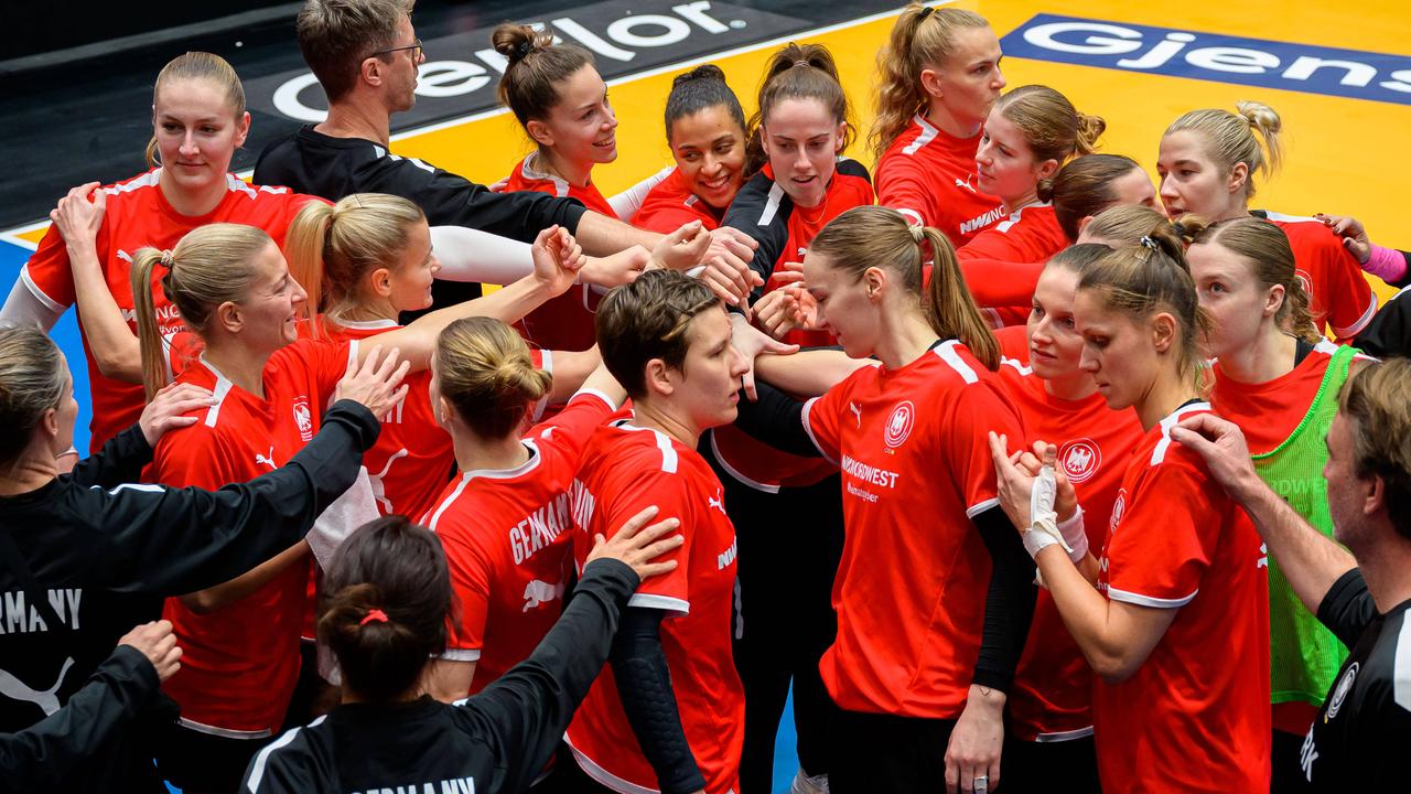 Training der Handball-Frauenmannschaft von Deutschland