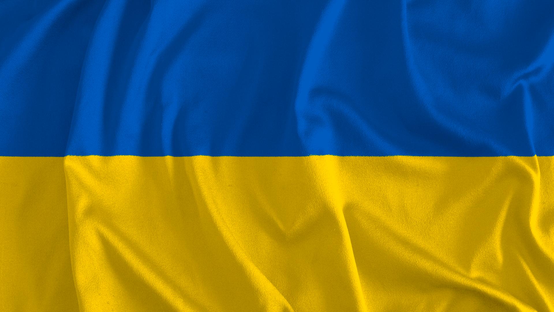 Die ukrainische Flagge Die ukrainische Flagge