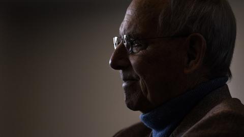 Wolfgang Schäuble, ehemaliger Bundestagspräsident, aufgenommen im Rahmen einer Veranstaltung in Berlin am 10.05.2023.