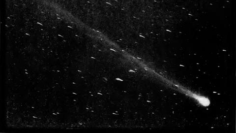 Der Komet Brorsen-Metcalf in einer Aufnahme von 1919 – Theodor Brorsen hatte ihn 1847 in Altona bei Hamburg entdeckt. 