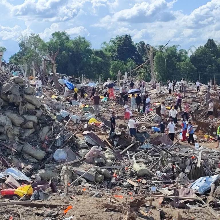Myanmar - Viele Tote nach Explosion von Munitionslager