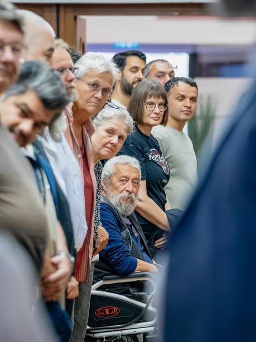 Teilnehmer einer Diskussionsveranstaltung in Essen Teilnehmer einer Diskussionsveranstaltung in Essen