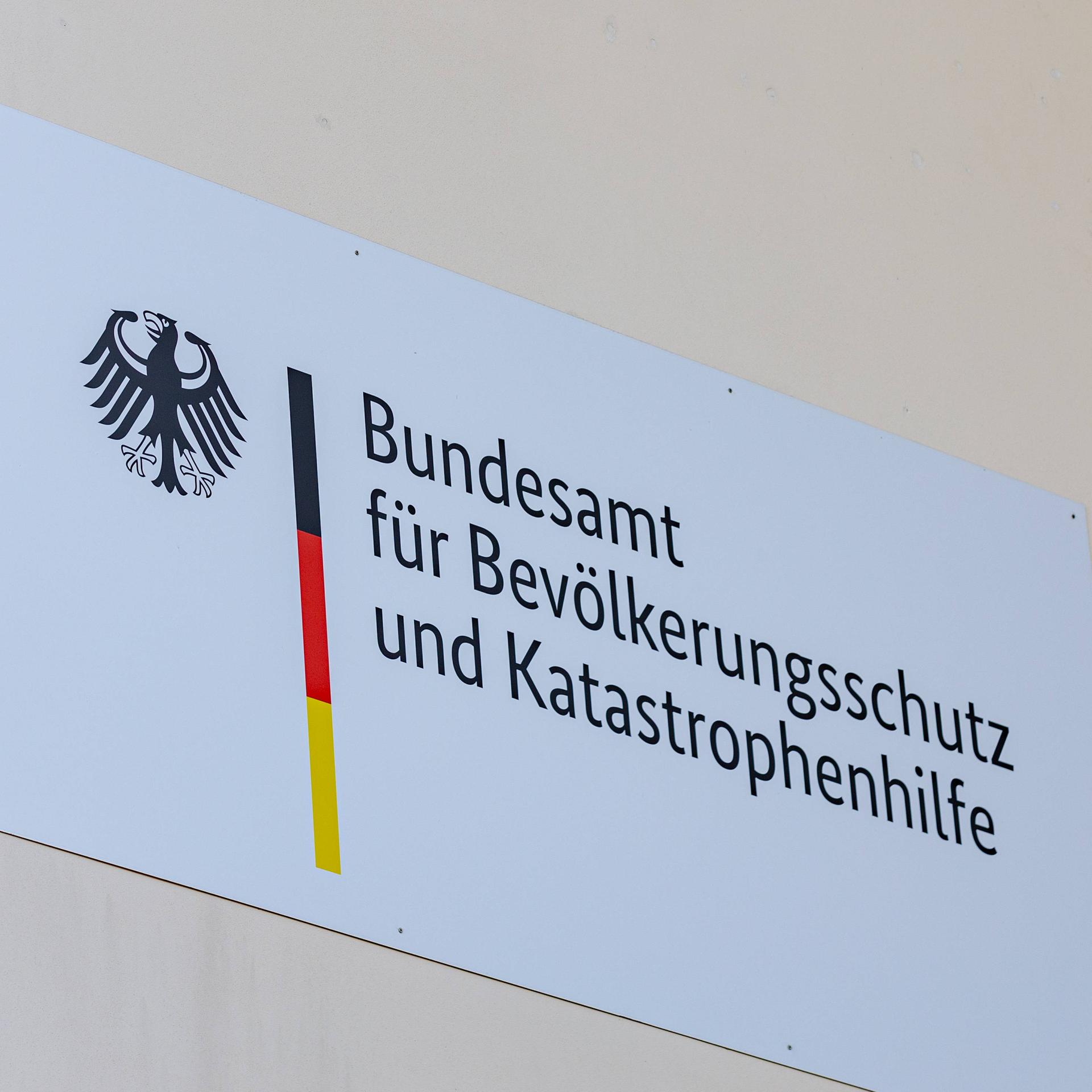 Das Schuld des Bundesamts für Bevölkerungsschutz und Katastrophenhilfe BBK in Bonn.