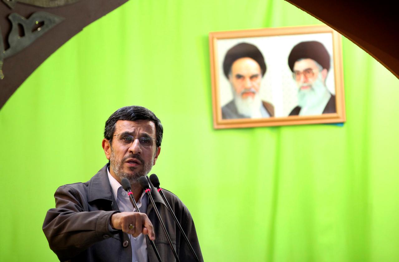 Der frühere iranische Präsdient Mahmoud Ahmadinedschad 