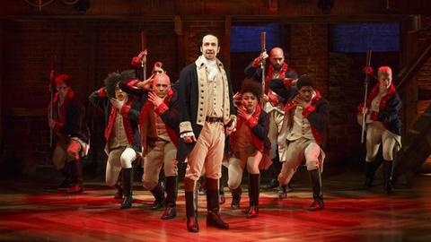 Szene aus dem Erfolgsmusical "Hamilton".