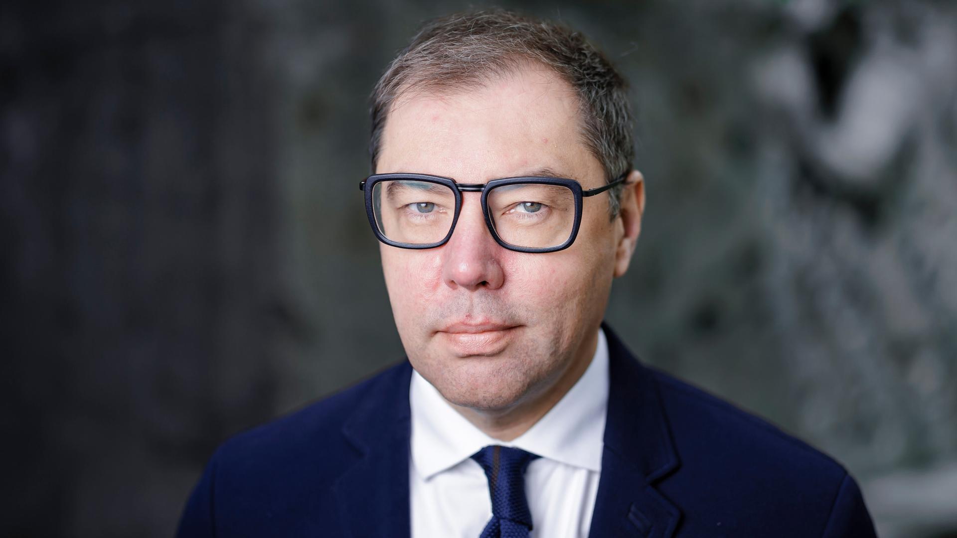 Oleksii Makeiev posiert für ein Foto.