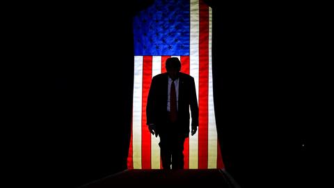 Trump bei einem Wahlkampfauftritt in Manchester (New Hampshire) 2024.