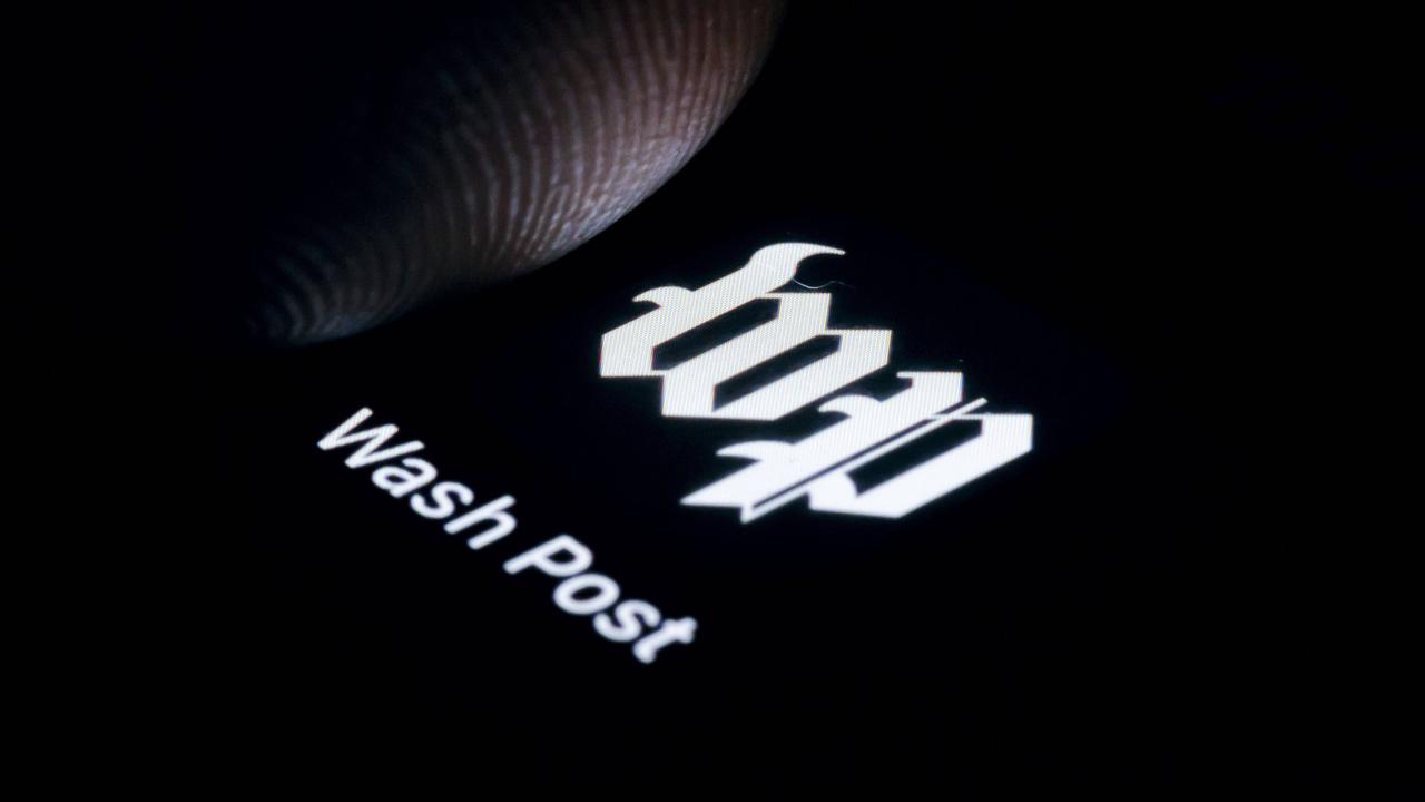 Die App der Zeitung Washington Post wird auf einem Smartphone angezeigt.