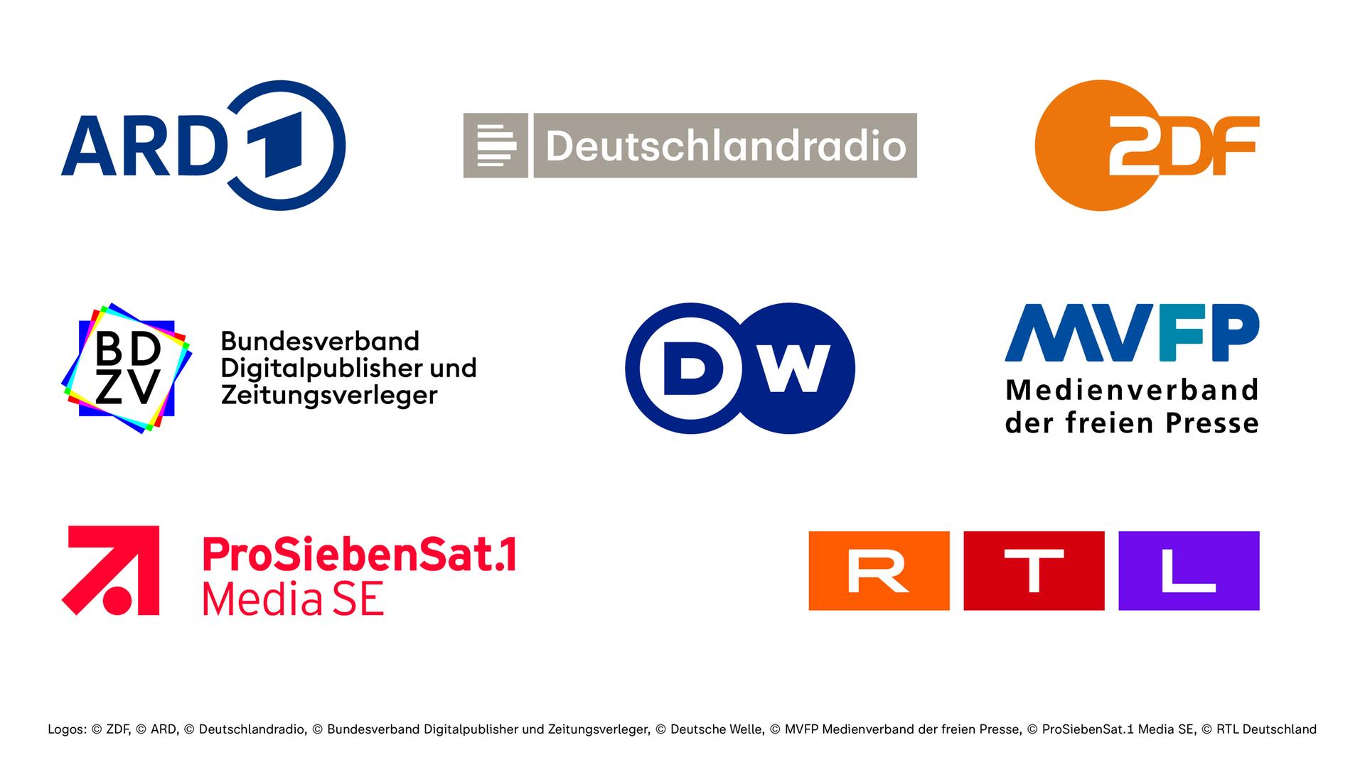 Die Medienunternehmen und -verbände wenden sich gegen amerikanische VISA-Pläne für Korrespondenten. ARD, Deutschlandradio, ProSiebenSat.1, RTL Deutschland, Deutsche Welle, ZDF, BDZV und MVFP bitten Bundesregierung um diplomatische Unterstützung. Die Medienunternehmen und -verbände wenden sich gegen amerikanische VISA-Pläne für Korrespondenten. ARD, Deutschlandradio, ProSiebenSat.1, RTL Deutschland, Deutsche Welle, ZDF, BDZV und MVFP bitten Bundesregierung um diplomatische Unterstützung.