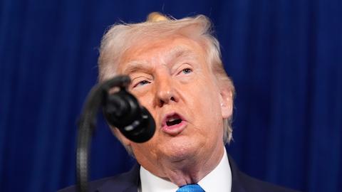 US-Präsident Donald Trump spricht über die Festnahme von Nicolas Maduro in Mar-a-Lago