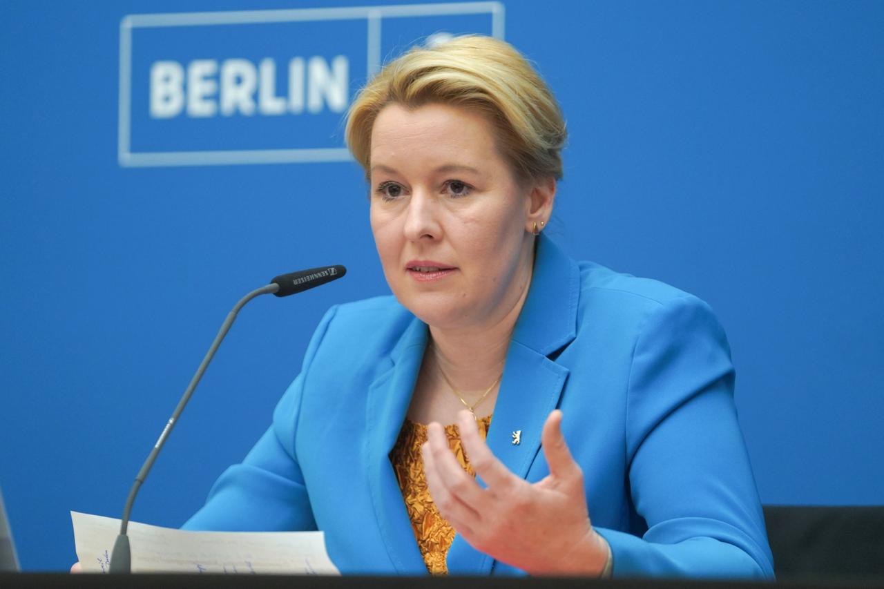 Berlin: Franziska Giffey (SPD), Regierende Bürgermeisterin von Berlin