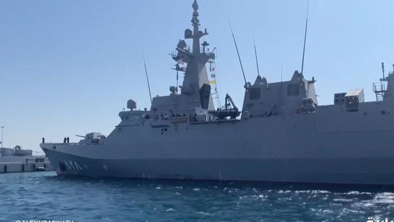 Totale des saudi-arabischen Kriegsschiffes, das im Sudan im Einsatz ist