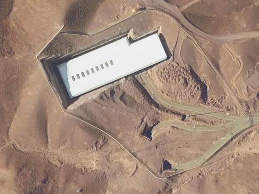 Satellitenaufnahme der Urananreicherungsanlage in Fordo im Iran aus dem Januar 2025