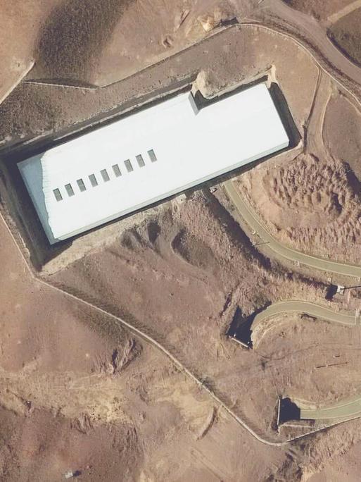 Satellitenaufnahme der Urananreicherungsanlage in Fordo im Iran aus dem Januar 2025