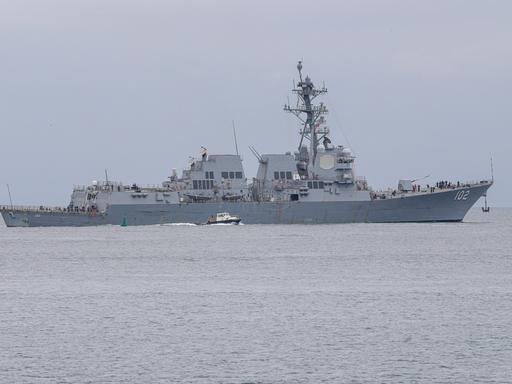 Der US-Zerstörer USS Sampson