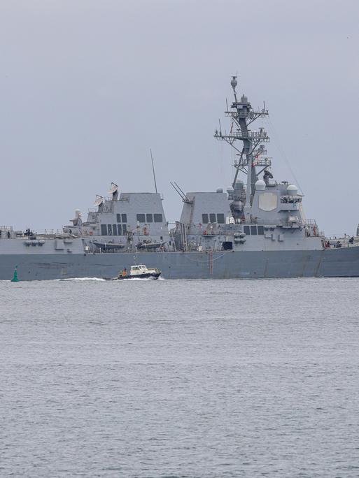 Der US-Zerstörer USS Sampson Der US-Zerstörer USS Sampson