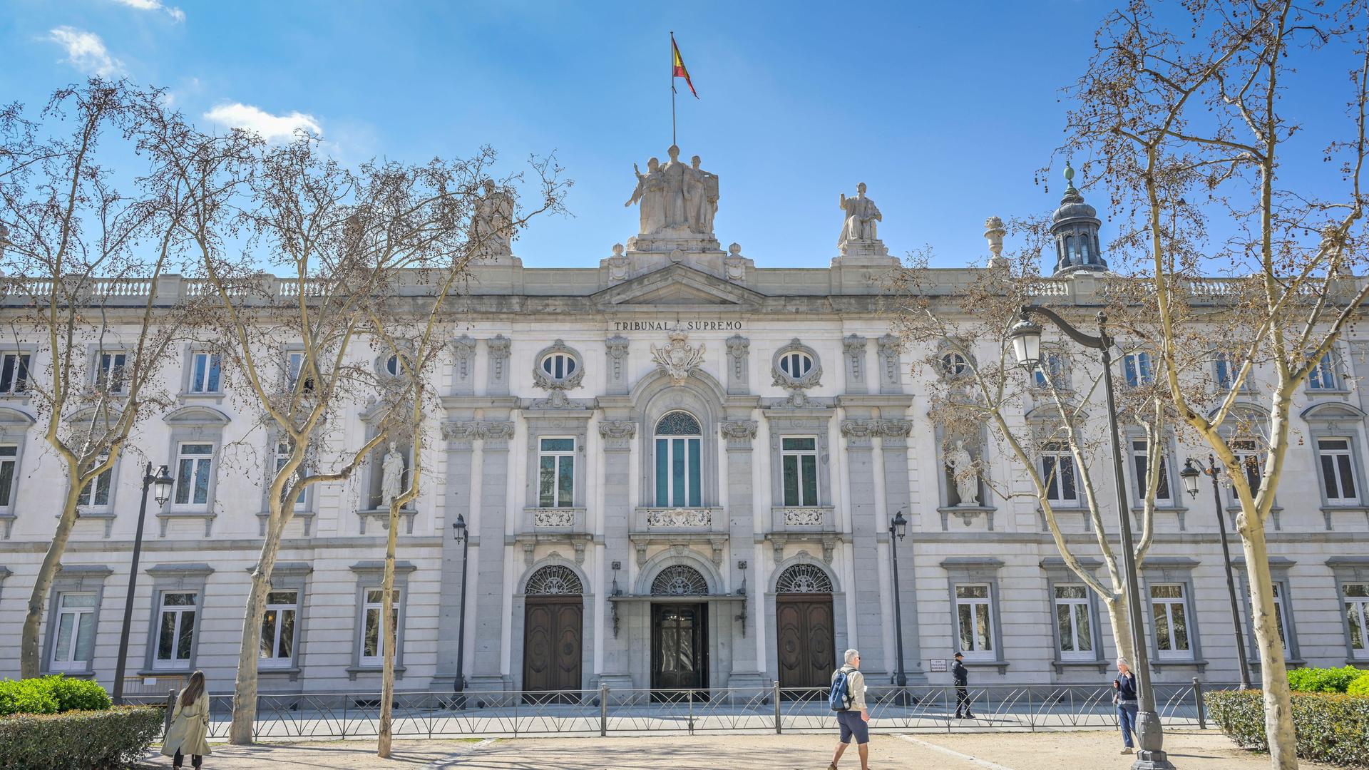 Oberster Gerichtshof, das Tribunal Supremo, Plaza de la Villa de Paris, in Madrid, Spanien