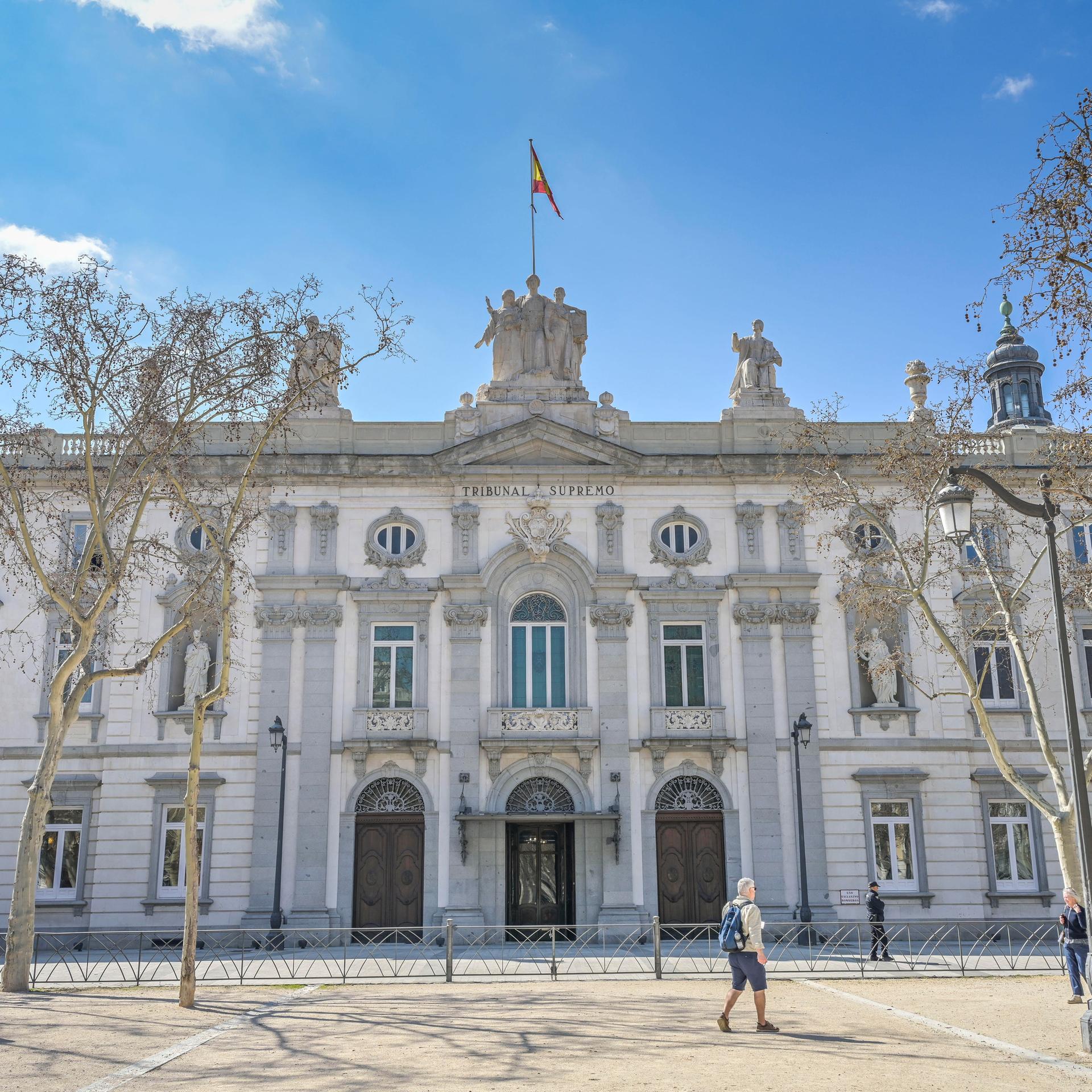 Oberster Gerichtshof, das Tribunal Supremo, Plaza de la Villa de Paris, in Madrid, Spanien