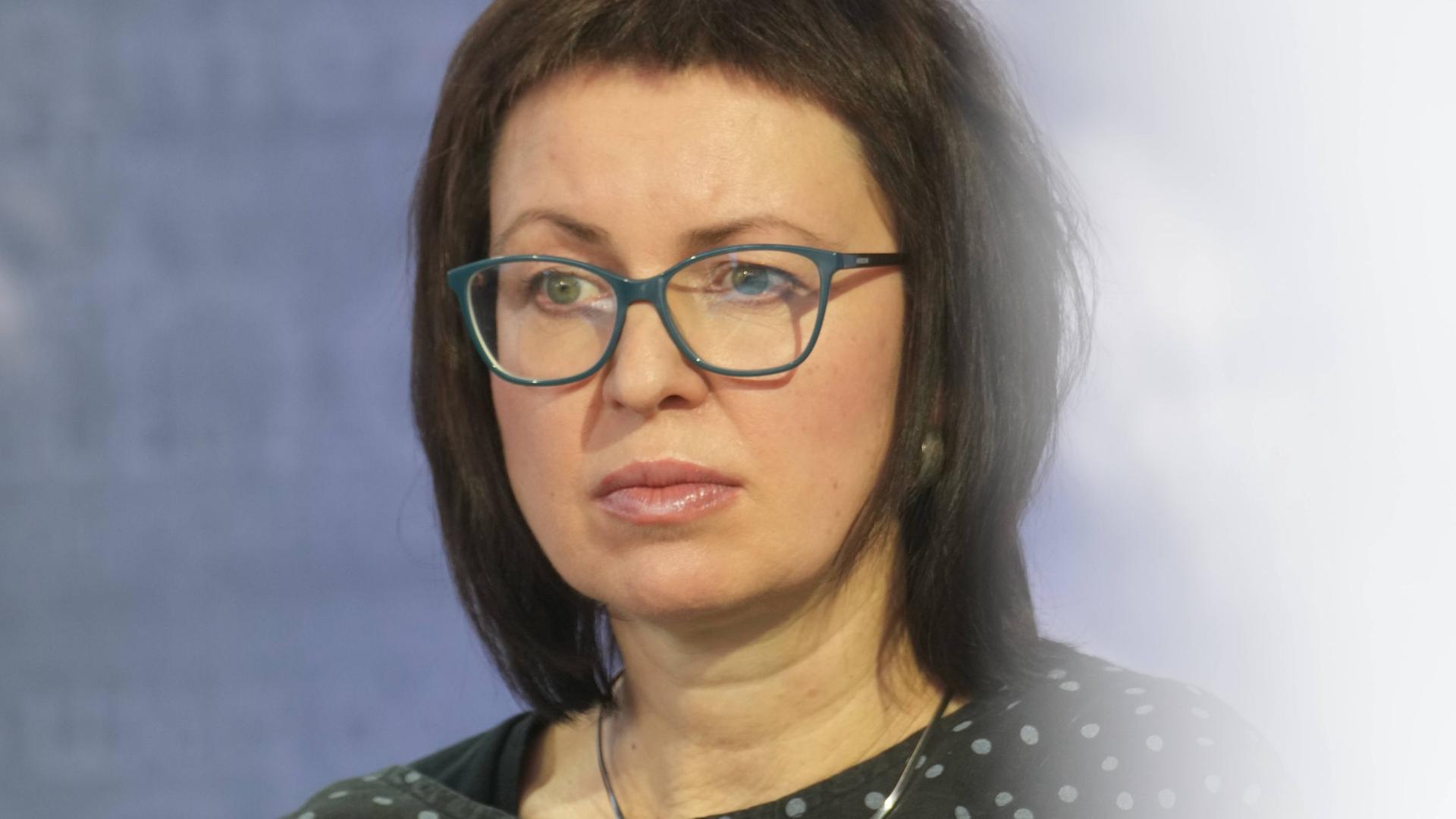 Porträt der ukrainischen Schriftstellerin Natalka Sniadanko auf der Leipziger Buchmesse 2025.