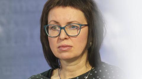 Porträt der ukrainischen Schriftstellerin Natalka Sniadanko auf der Leipziger Buchmesse 2025.