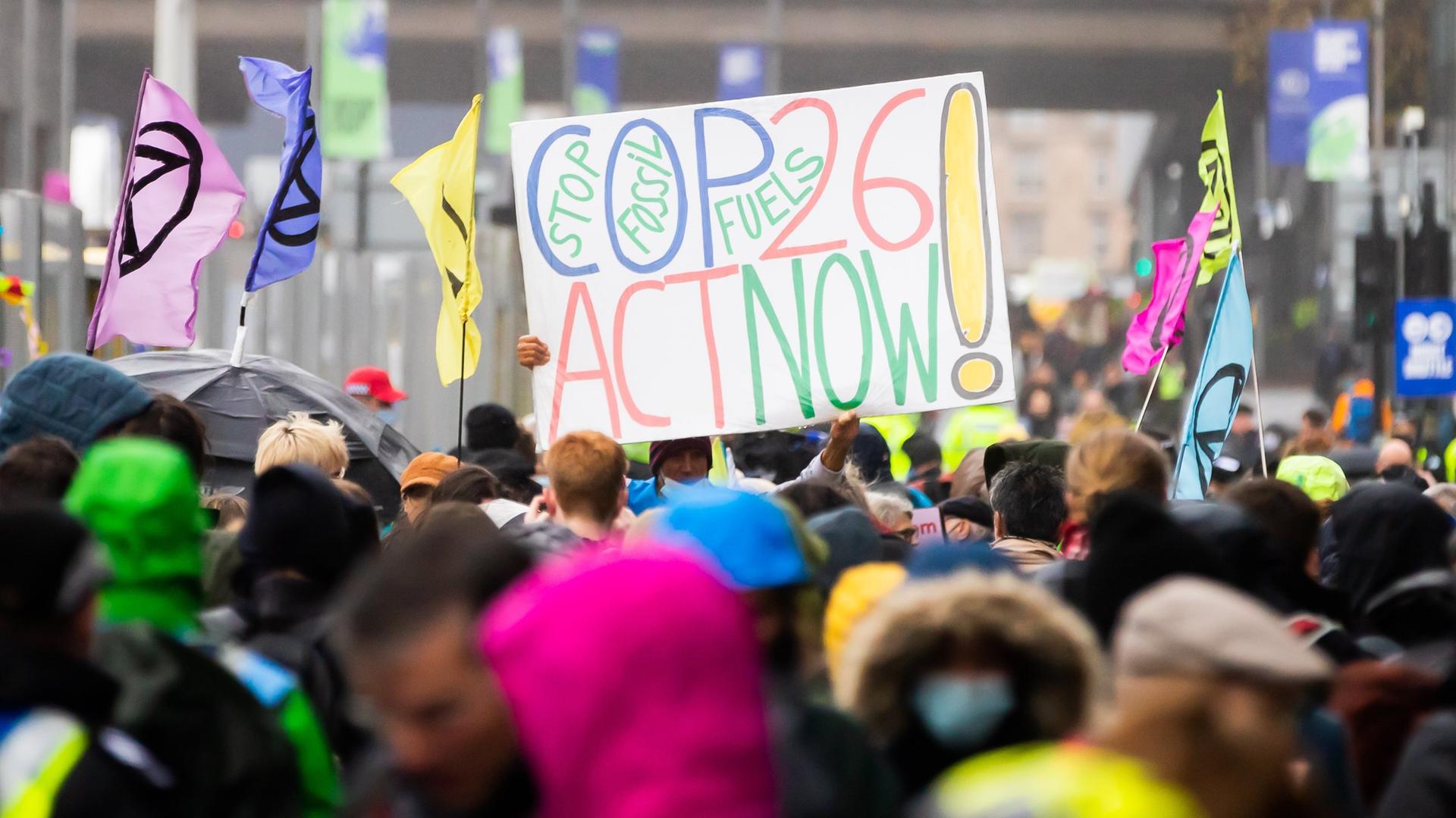 UN-Klimakonferenz COP26 in Glasgow - Protest