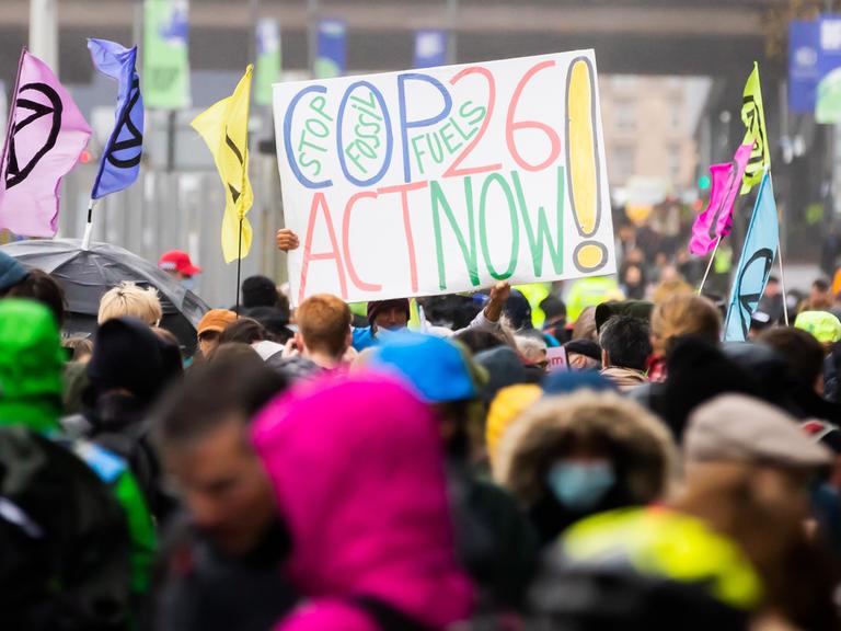 UN-Klimakonferenz COP26 in Glasgow - Protest