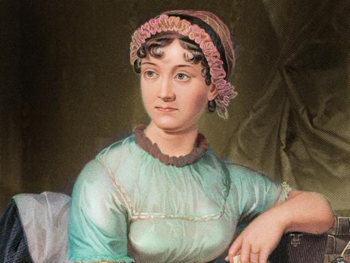 Historische Zeichnung von Jane Austen. Historische Zeichnung von Jane Austen.