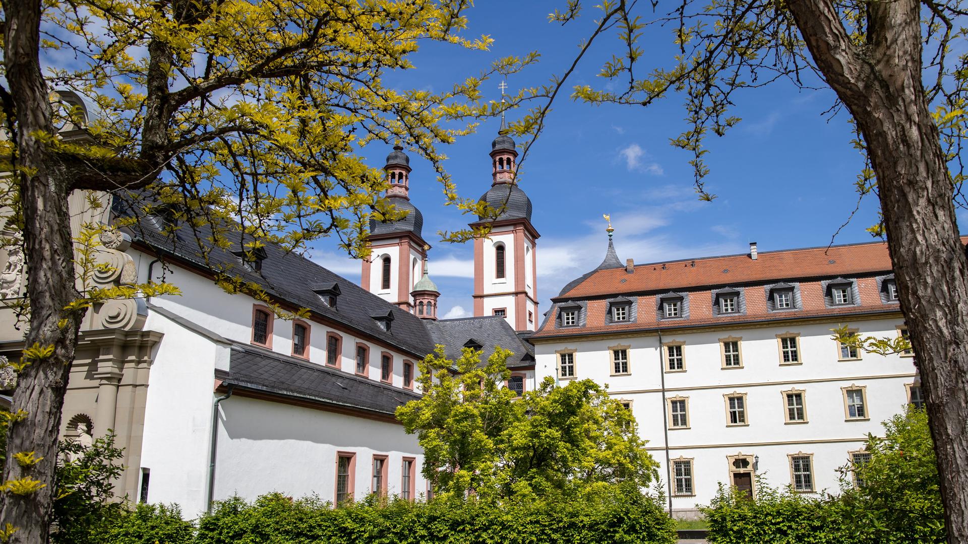 Die Klosterkirche St. Michael auf dem Gelände von Kloster Oberzell in Unterfranken, wo eine Schwester zwei Frauen vor Zwangsprostitution und Menschenhandel bewahrte - und einen Strafbefehl bekam. 
